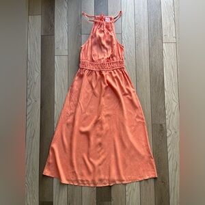 Bella Dahl Peach Gathered Top